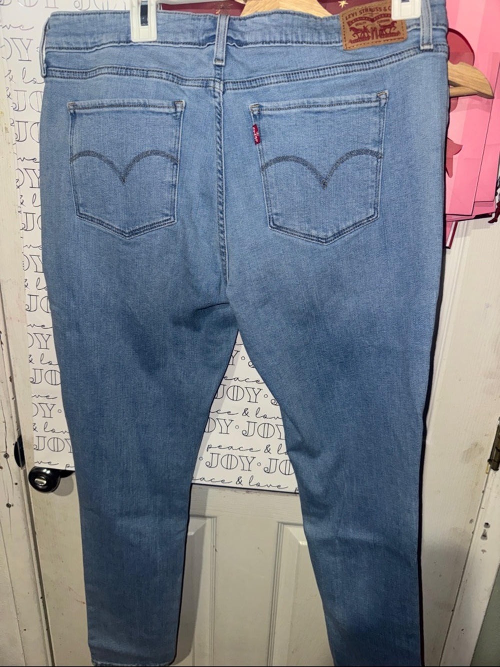 Levi's Light Wash Slim Straight Jeans